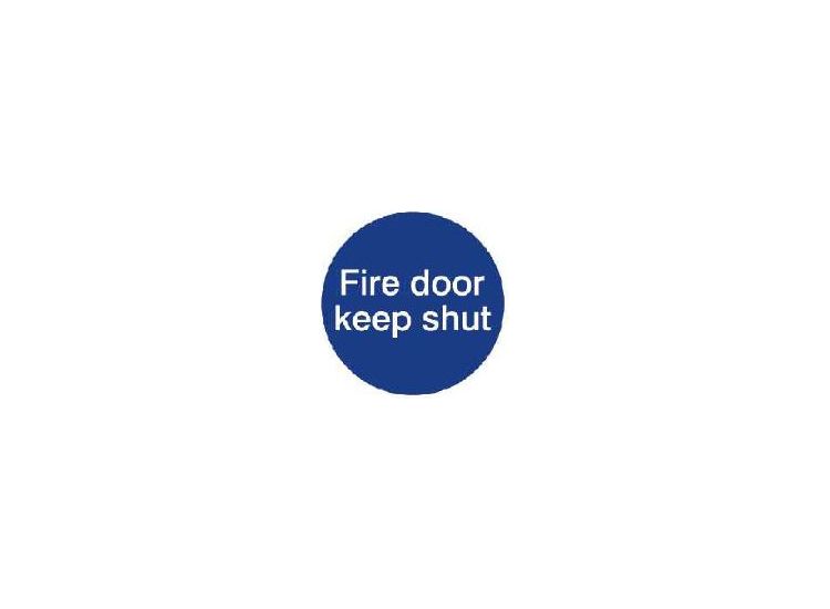 House Nameplate Co Fire Door Keep Shut
