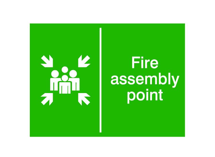 House Nameplate Co PVC34 Fire Assembly Point