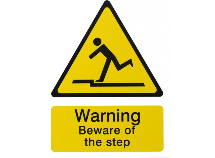 House Nameplate Co PVC53 Danger Beware of the Step