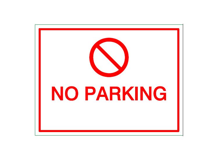 House Nameplate Co PVC83 No Parking