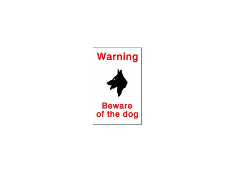 House Nameplate Co SAV19 Beware Of The Dog
