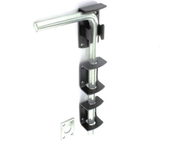 Securit Garage Door Bolt Black