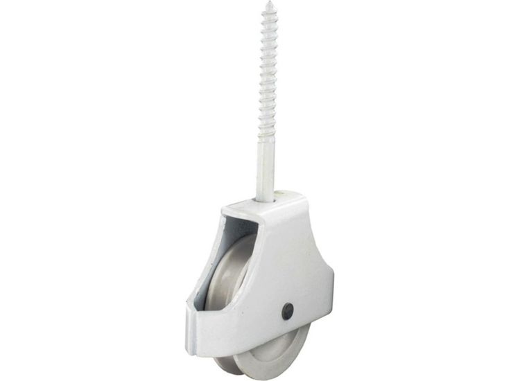 Securit S5201 Single Screw-In Pulley White