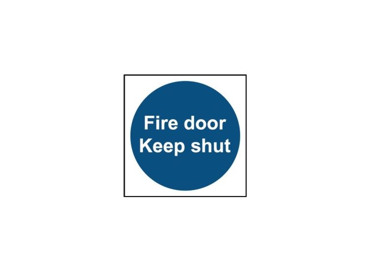 Securit SMT912 Smiths Smt912 Fire Door Keep Shut Sign 100x100mm