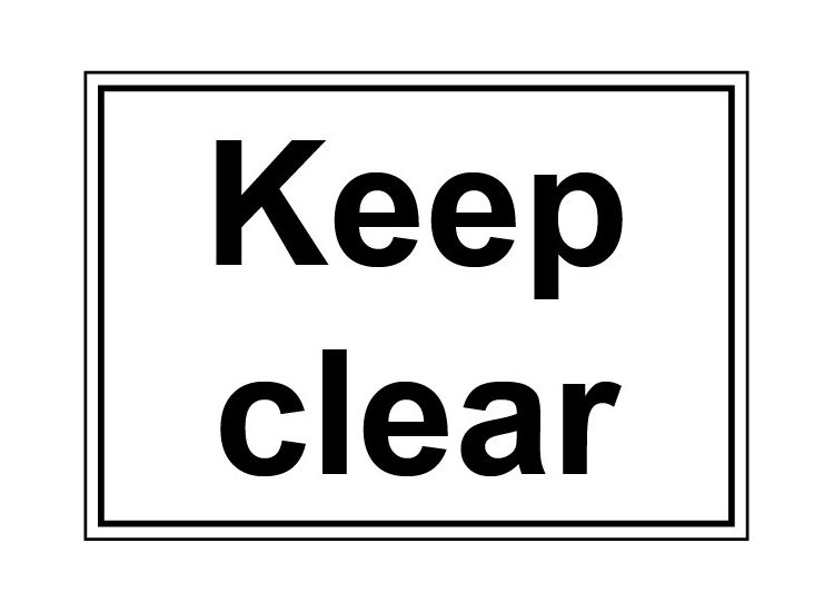 Securit SMT924 Smiths Smt924 Keep Clear Sign 148mmx210mm