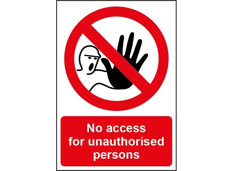 Securit SMT926 Smiths Smt926 No Access Sign 148mmx210mm