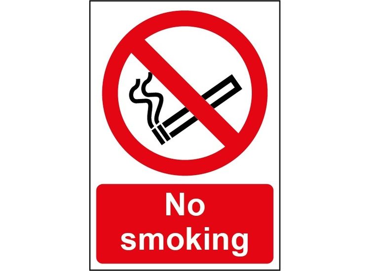 Securit SMT930 Smiths Smt930 No Smoking Sign 148mmx210mm