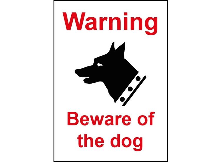 Securit SMT933 Smiths Smt933 Beware Of Dog Sign 148mmx210mm