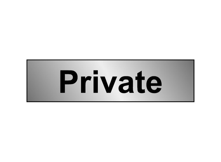 Securit SMT951 Smiths Smt951 Metal Effect Private 200mmx50mm