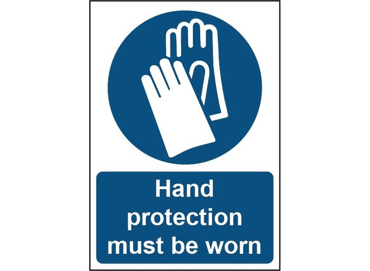 Securit SMT954 Smiths Smt954 Hand Protection Must Be Worn Sign