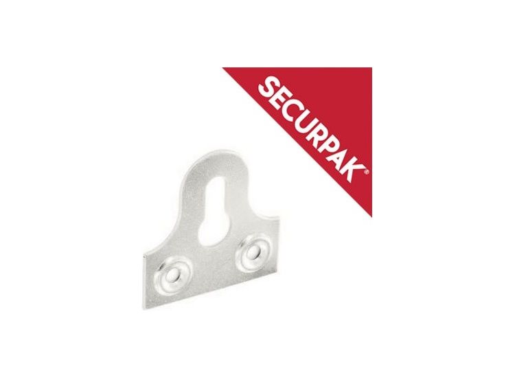 Securpak SP10090 Zinc Plated Slotted Glass Plate