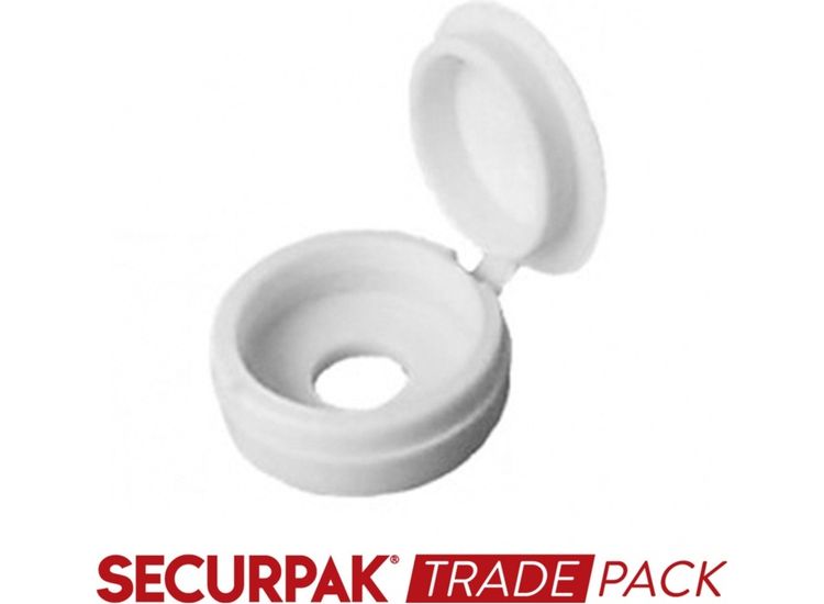 Securpak Fold Over Screw Caps 10g White