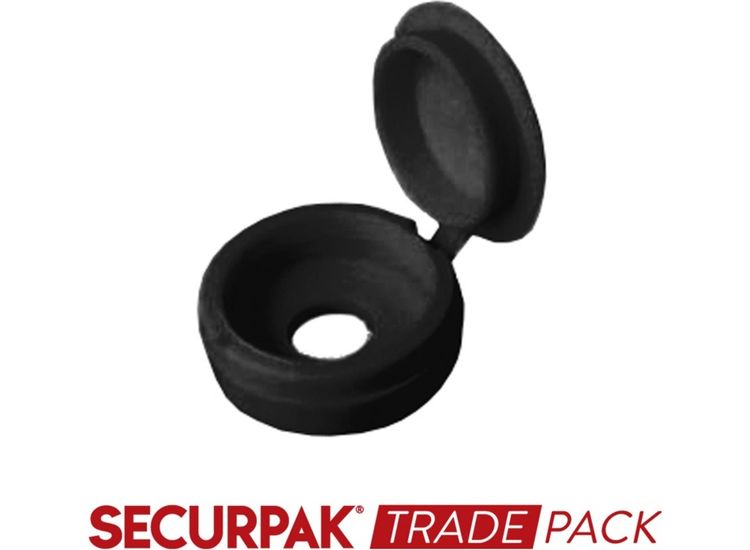 Securpak Fold Over Screw Caps 10g Black