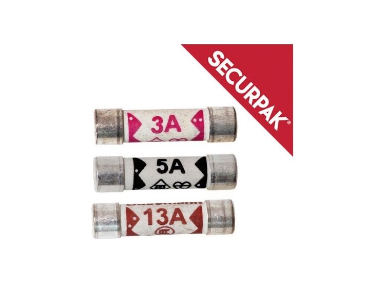 Securpak SP10676 Mixed Fuses 3a-5a-13a