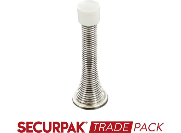 Securpak Trade Pack T10021 Spring Door Stop Cp 75mm