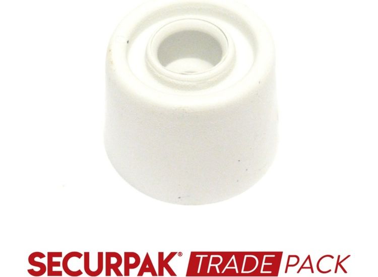 Securpak Trade Pack T10024 Door Stop White 32mm