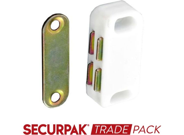 Securpak Trade Pack T10049 Magnetic Catch White 30mm
