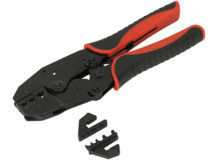 Sealey AK3857 Ratchet Crimping Tool Interchangeable Jaws