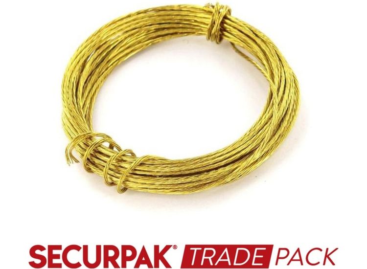 Securpak Trade Pack T10082 Picture Wire Brass 3.5M