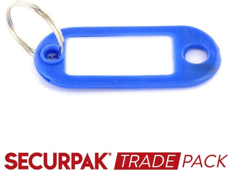 Securpak Trade Pack T10245 Key Ring With Tab Assorted