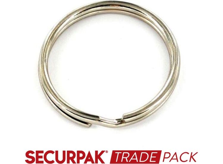 Securpak Trade Pack T10247 Steel Split Key Ring Np 25mm