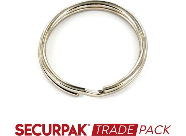 Securpak Trade Pack T10251 Steel Split Ring Zinc Plated 33mm