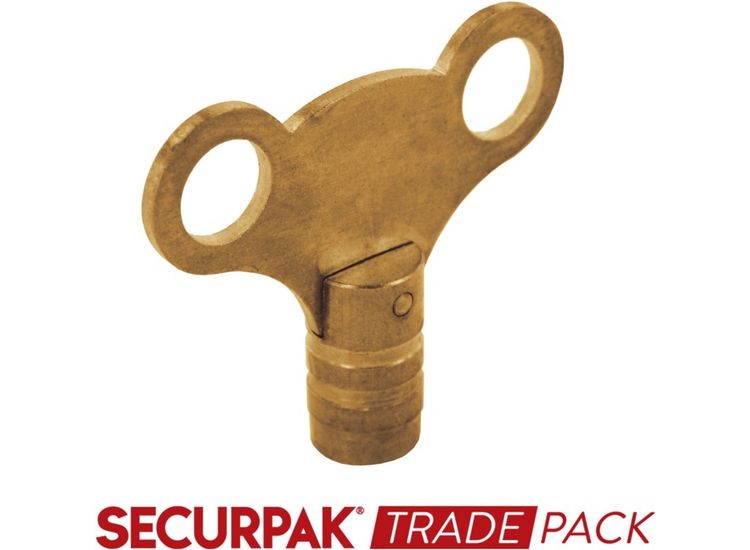 Securpak Trade Pack T10253 Clock Radiator Key Brass