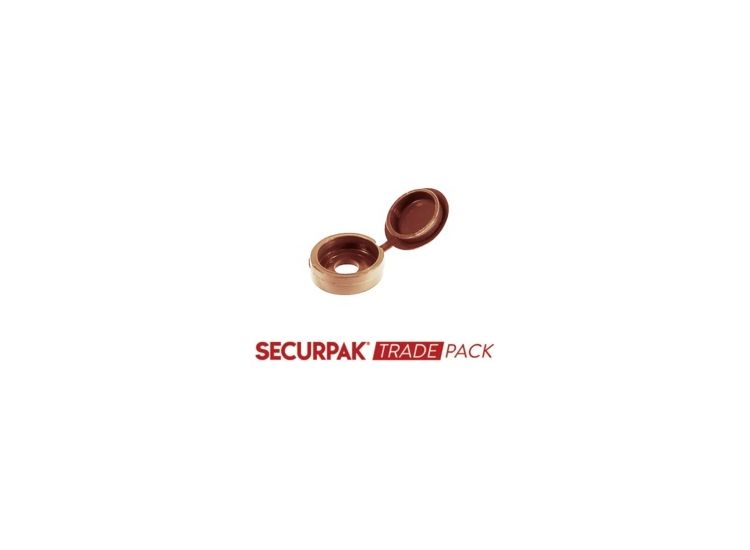 Securpak Trade Pack T10542 Fold Over Screw Caps Beige