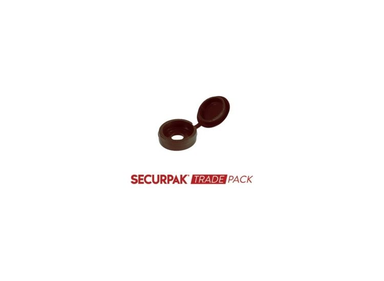 Securpak Trade Pack T10543 Fold Over Screw Caps Brown
