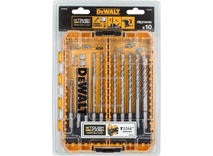 DEWALT SDS Plus EXTREME 2® Drill Bit Set 10 Piece