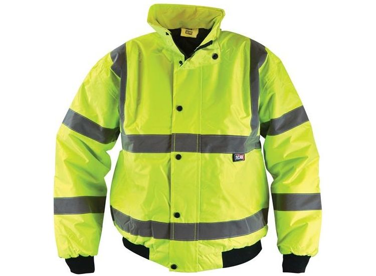 Scan Hi-Vis Yellow Bomber Jacket
