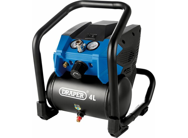 Draper 08093 D20 20V Compressor, 4L (Sold Bare)