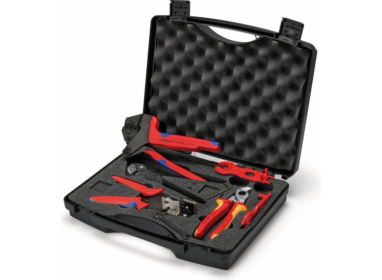 Draper 13169 KNIPEX 97 91 04 V02 Tool Case for Photovoltaics for solar cable connectors MC4 (Multi-Contact)