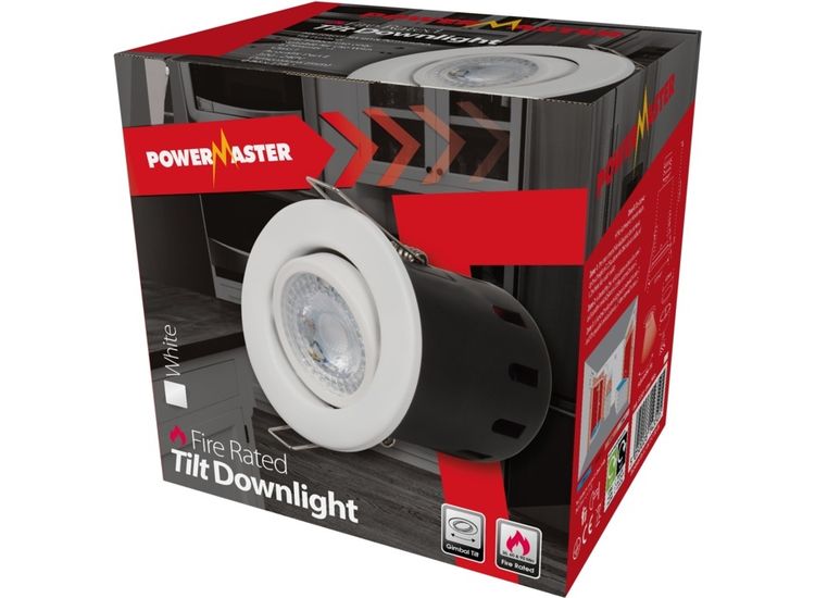 Powermaster Fire Rated Tilt Downlight