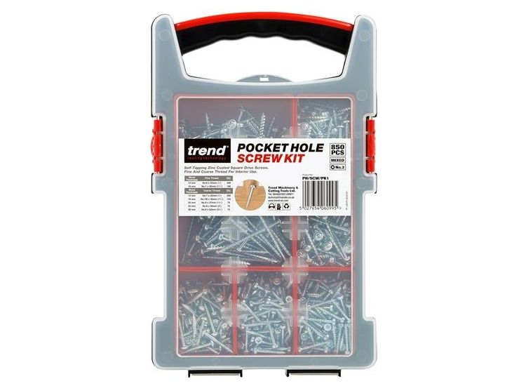 Trend Pocket Hole Screw Selection, 850 Piece