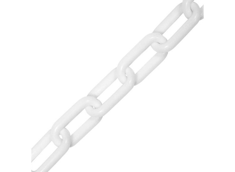 Securit Short Link Plastic Chain White