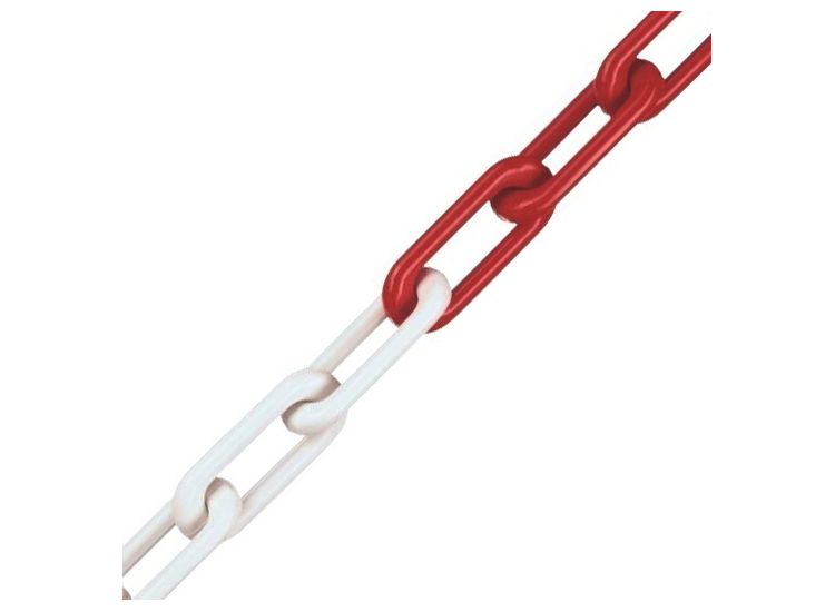 Securit Short Link Plastic Chain Red/White