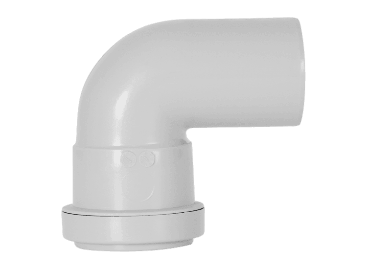 Davant Push Fit Swivel Bend 91 1/4 Deg Grey