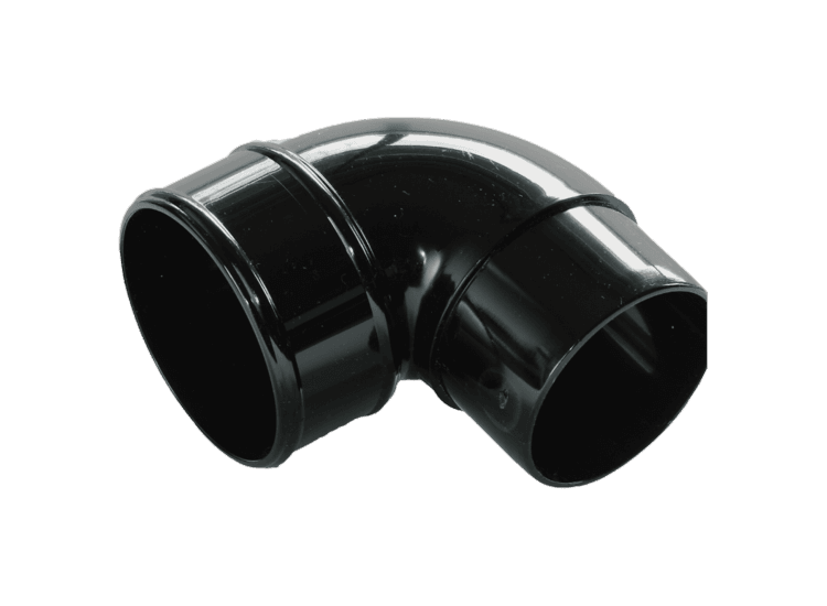 Kayflow RWRBB Rainwater 90 Degree Round Bend Black