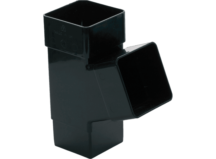 Kayflow RWSBRB Rainwater 112.5 Degree Square Branch Black