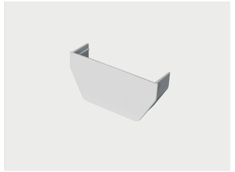 Kayflow RWSLSEIW Rainwater Square Internal Stop End White
