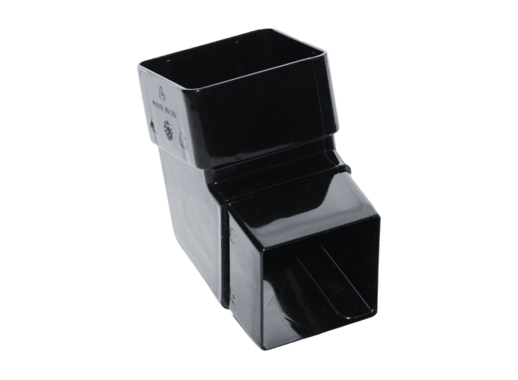 Kayflow RWSOBB Rainwater 112.5 Degree Square Offset Bend Black