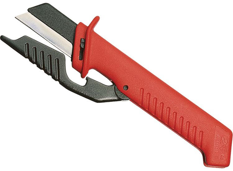 Knipex VDE Cable Knife with Hinged Blade Guard