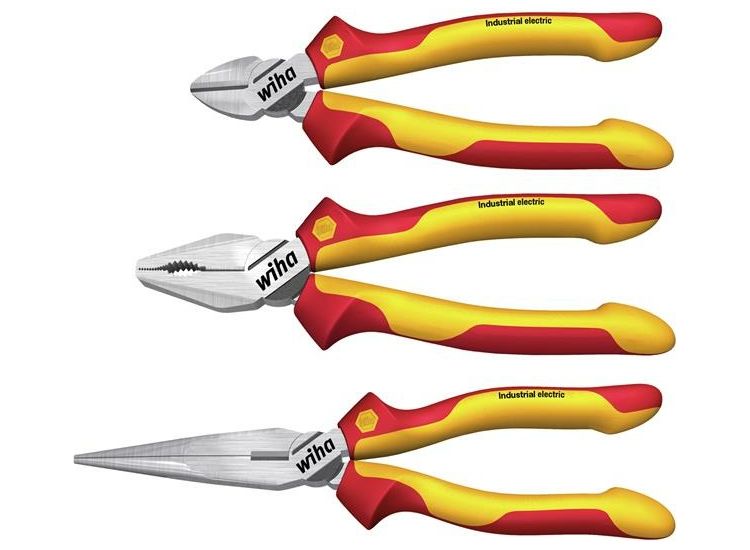 Wiha Industrial electric Pliers Set, 3 Piece