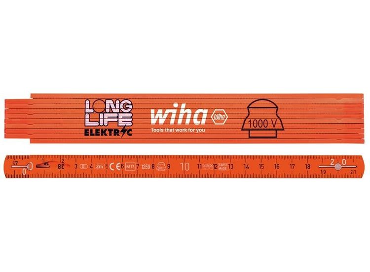 Wiha Longlife® Electrician's Folding Ruler 2m