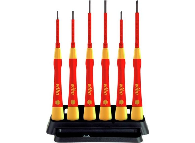 Wiha PicoFinish® SL/PH Fine VDE Screwdriver Set, 7 Piece