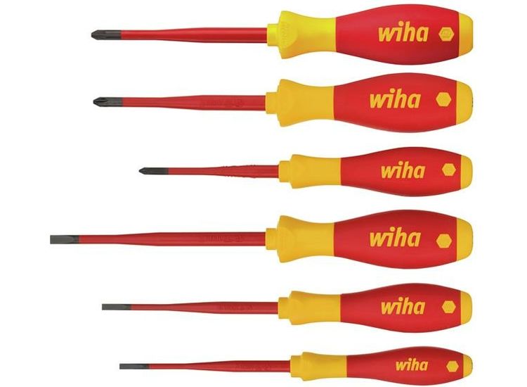 Wiha SoftFinish® electric SL/PH/PZS Screwdriver Set, 6 Piece