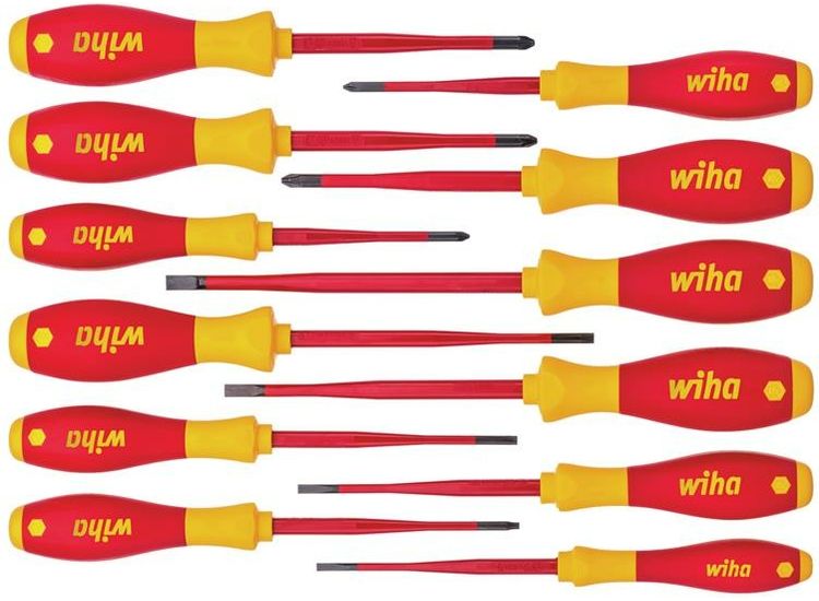 Wiha SoftFinish® electric slimFix Screwdriver Set, 12 Piece