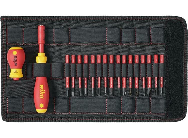 Wiha SoftFinish® electric slimVario Screwdriver Set, 19 Piece