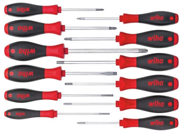 Wiha SoftFinish® Screwdriver Set, 12 Piece